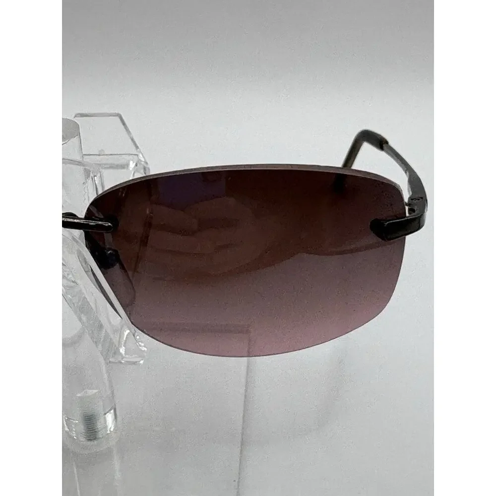 Panama Jack Rimless Sunglasses Brown Gradient Rectangular Unisex PJ659 59